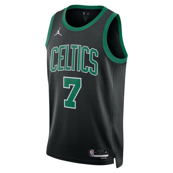 Jaylen Brown Boston Celtics Jordan Brand Unisex Swingman Jersey - Statement Edition - Black - Image 3