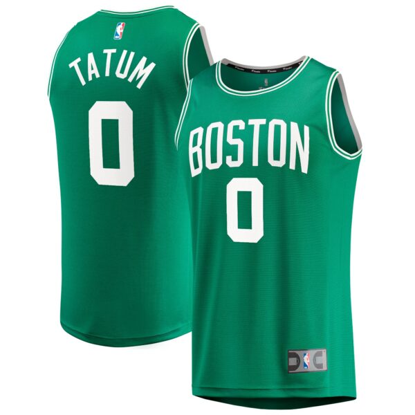 Jayson Tatum Boston Celtics Fanatics Big & Tall Fast Break Player Jersey - Kelly Green - Icon Edition - Image 2