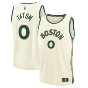 Jayson Tatum Boston Celtics Fanatics Fast Break Jersey - White - City Edition