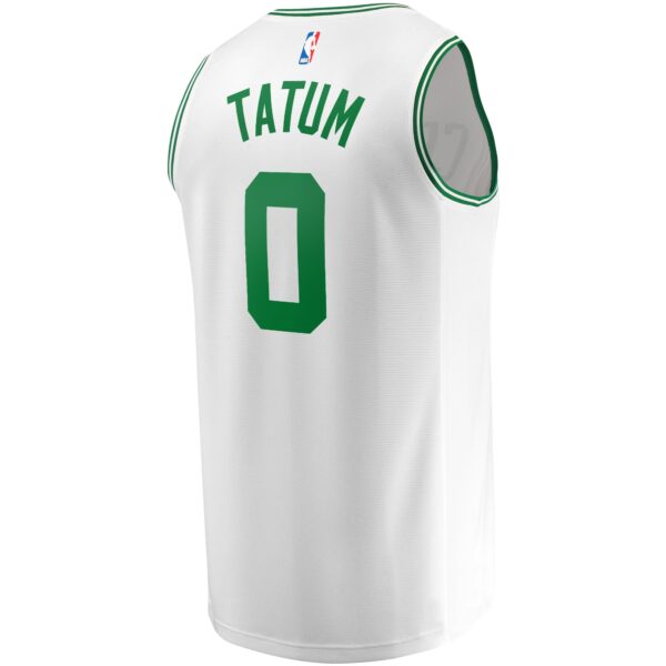 Jayson Tatum Boston Celtics Fanatics Fast Break Replica Player Jersey - Association Edition - White - Image 4