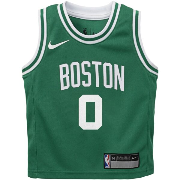 Jayson Tatum Boston Celtics Nike Preschool Swingman Player Jersey - Icon Edition - Green - Image 3