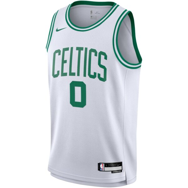 Jayson Tatum Boston Celtics Nike Youth Swingman Jersey - Association Edition - White - Image 3