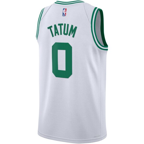 Jayson Tatum Boston Celtics Nike Youth Swingman Jersey - Association Edition - White - Image 4