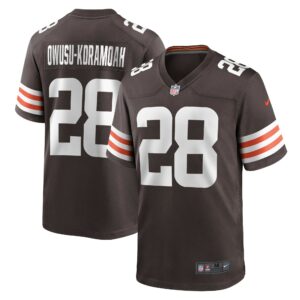 Jeremiah Owusu-Koramoah Cleveland Browns Nike Game Player Jersey - Brown