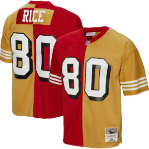 Jerry Rice San Francisco 49ers Mitchell & Ness 1994 Split Legacy Replica Jersey - Scarlet-Gold