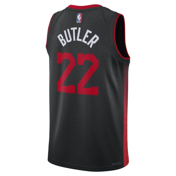 Jimmy Butler Miami Heat Nike Unisex 2023/24 Swingman Jersey - Black - City Edition - Image 4
