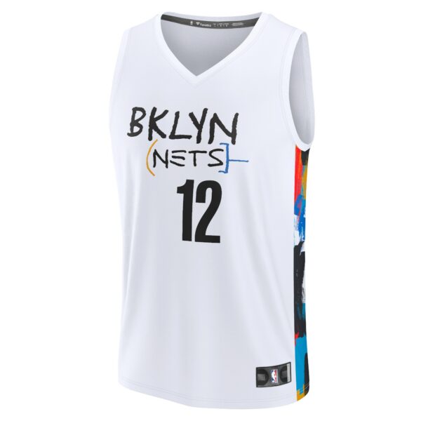 Joe Harris Brooklyn Nets Fanatics Fastbreak Jersey - City Edition - White - Image 3