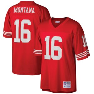 Joe Montana San Francisco 49ers Mitchell & Ness Big & Tall 1990 Retired Player Replica Jersey - Scarlet