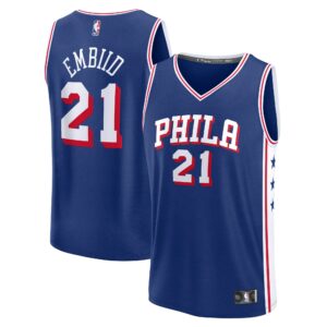 Joel Embiid Philadelphia 76ers Fanatics Fast Break Replica Jersey - Icon Edition - Royal