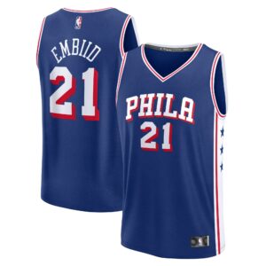Joel Embiid Philadelphia 76ers Fanatics Fast Break Replica Jersey - Icon Edition - Royal