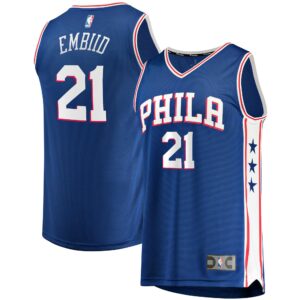 Joel Embiid Philadelphia 76ers Fanatics Fast Break Replica Player Jersey - Icon Edition - Royal