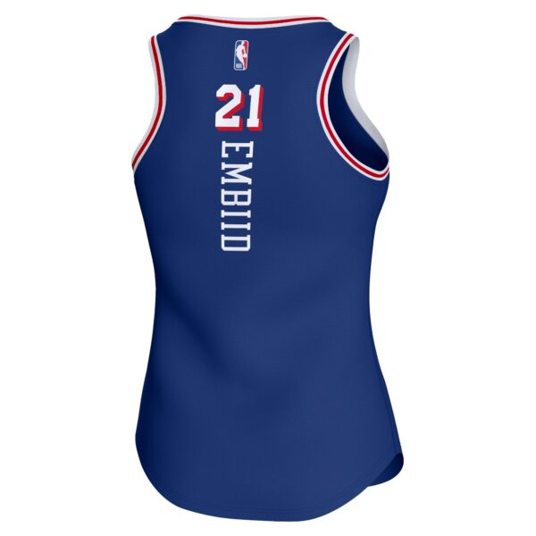 Joel Embiid Philadelphia 76ers Fanatics Women's Fast Break Player Jersey - Icon Edition - Royal - Image 4