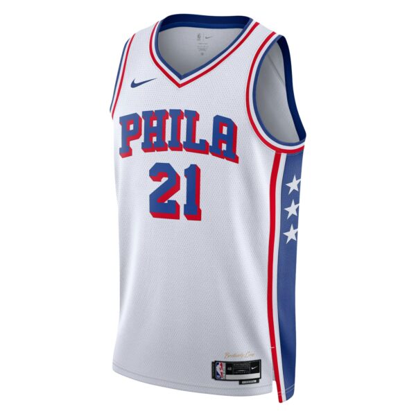 Joel Embiid Philadelphia 76ers Nike Unisex Swingman Jersey - Association Edition - White - Image 3