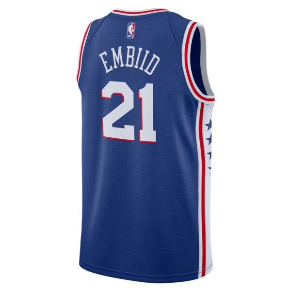 Joel Embiid Philadelphia 76ers Nike Unisex Swingman Jersey - Icon Edition - Royal - Image 4