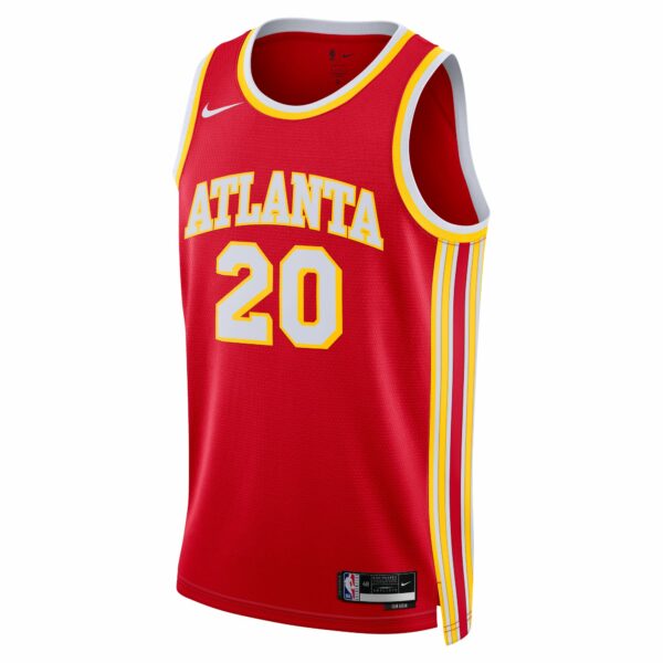 John Collins Atlanta Hawks Nike Unisex Swingman Jersey - Icon Edition - Red - Image 3