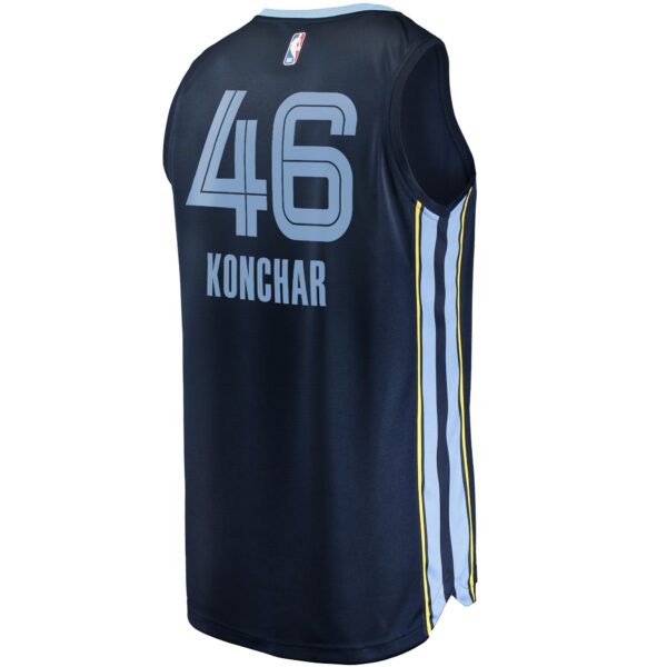 John Konchar Memphis Grizzlies Fanatics Fast Break Replica Jersey - Icon Edition - Navy - Image 4