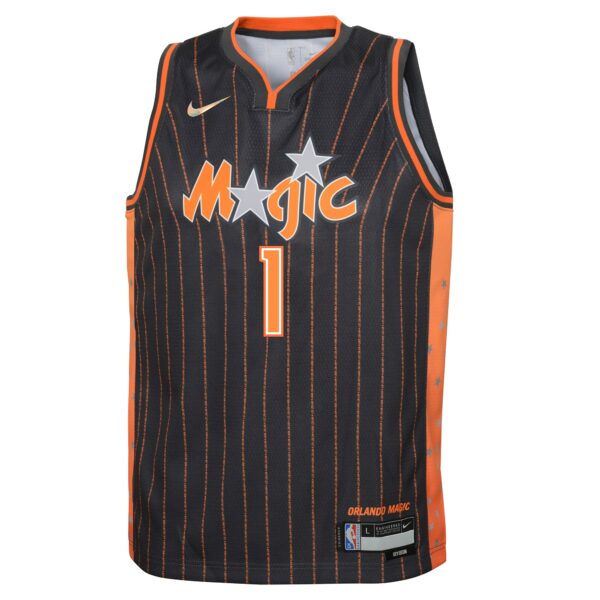Jonathan Isaac Orlando Magic Nike Youth Swingman Jersey - City Edition - Anthracite - Image 3