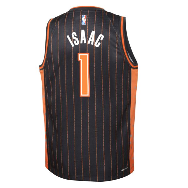 Jonathan Isaac Orlando Magic Nike Youth Swingman Jersey - City Edition - Anthracite - Image 4