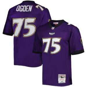 Jonathan Ogden Baltimore Ravens Mitchell & Ness Legacy Replica Jersey - Purple