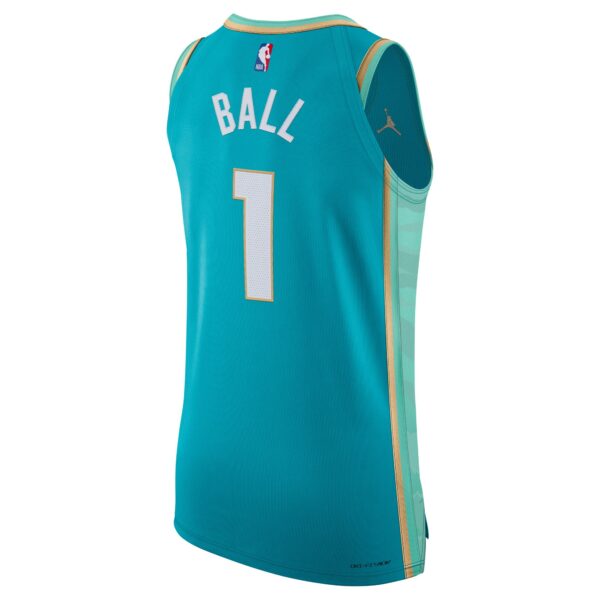 Jordan Brand LaMelo Ball Charlotte Hornets  Authentic Jersey - City Edition - Teal - Image 4