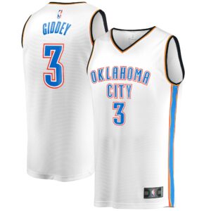 Josh Giddey Oklahoma City Thunder Fanatics Fast Break Player Jersey - Association Edition - White