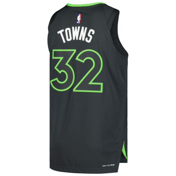 Karl-Anthony Towns Minnesota Timberwolves Jordan Brand Authentic Player Jersey - Statement Edition - Anthracite - Image 4