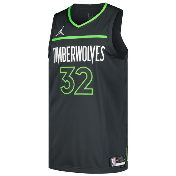 Karl-Anthony Towns Minnesota Timberwolves Jordan Brand Authentic Player Jersey - Statement Edition - Anthracite - Image 3