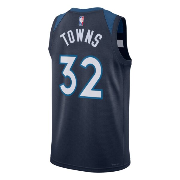 Karl-Anthony Towns Minnesota Timberwolves Nike Unisex Swingman Jersey - Icon Edition - Navy - Image 4