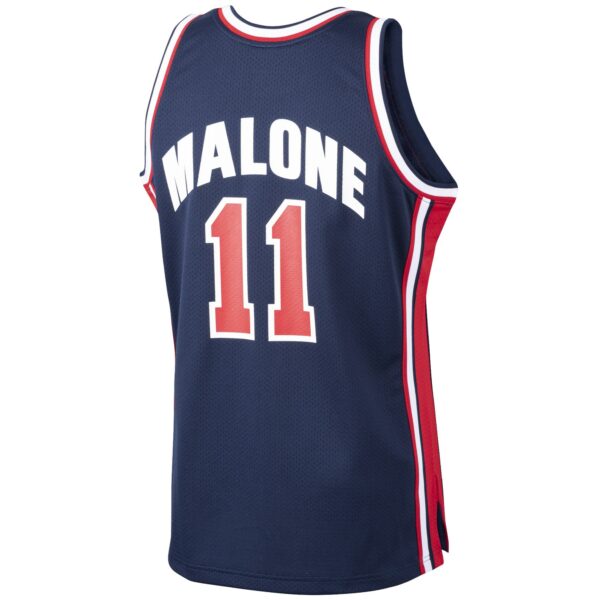 Karl Malone USA Basketball Mitchell & Ness 1992 Dream Team Authentic Jersey - Navy - Image 4