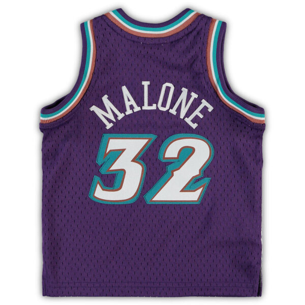Karl Malone Utah Jazz Mitchell & Ness Infant 1996/97 Retired Player Jersey - Purple - Image 4