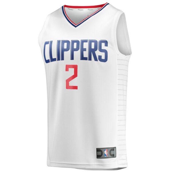 Kawhi Leonard LA Clippers Fanatics Fast Break Player Jersey - Association Edition - White - Image 3