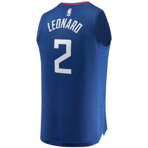 Kawhi Leonard LA Clippers Fanatics Fast Break Player Jersey - Icon Edition - Royal - Image 4