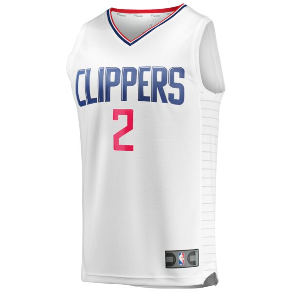 Kawhi Leonard LA Clippers Fanatics Fast Break Replica Player Jersey - White - Association Edition - Image 3