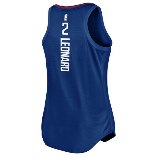 Kawhi Leonard LA Clippers Fanatics Women's Fast Break Player Movement Jersey Tank Top - Royal - Image 4