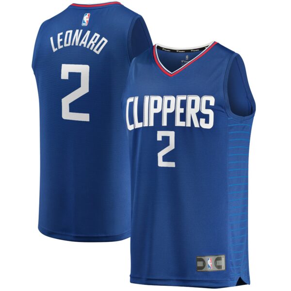 Kawhi Leonard LA Clippers Fanatics Youth Fast Break Player Jersey - Icon Edition - Royal - Image 2