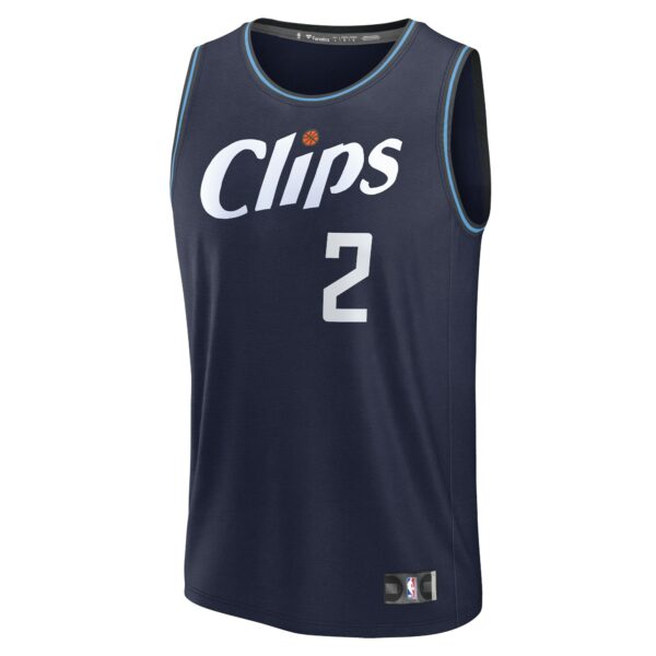 Kawhi Leonard LA Clippers Fanatics Youth  - Navy - City Edition - Image 3