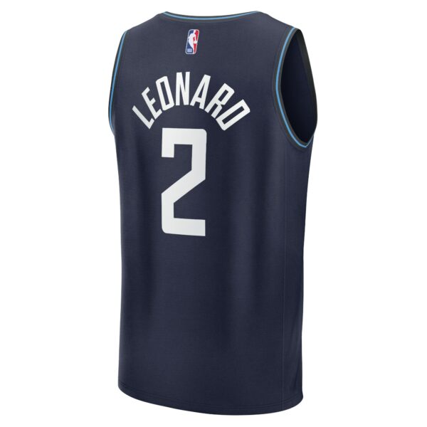 Kawhi Leonard LA Clippers Fanatics Youth  - Navy - City Edition - Image 4
