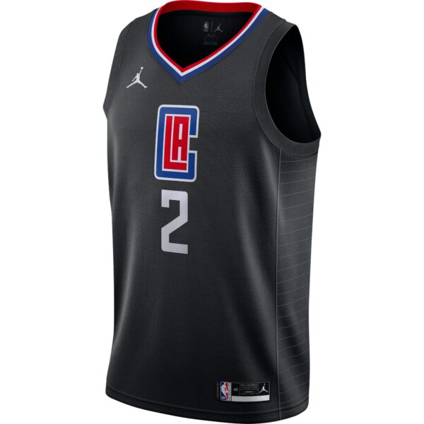 Kawhi Leonard LA Clippers Jordan Brand 2020/21 Swingman Jersey - Statement Edition - Black - Image 3
