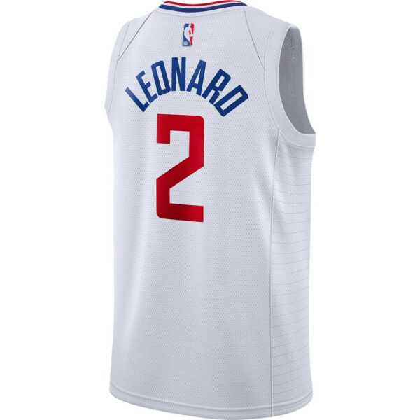 Kawhi Leonard LA Clippers Nike 2019/2020 Swingman Jersey - Association Edition - White - Image 4