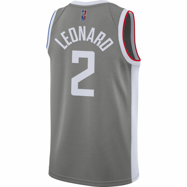 Kawhi Leonard LA Clippers Nike 2020/21 Swingman Player Jersey Gray - Earned Edition - Image 4