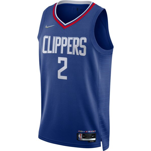 Kawhi Leonard LA Clippers Nike 2021/22 Diamond Swingman Jersey - Icon Edition - Royal - Image 3