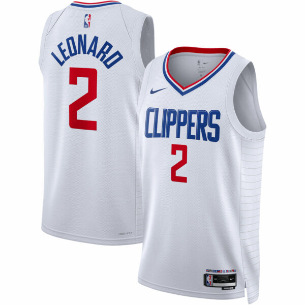 Kawhi Leonard LA Clippers Nike Unisex Swingman Jersey - Association Edition - White - Image 2