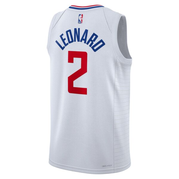 Kawhi Leonard LA Clippers Nike Unisex Swingman Jersey - Association Edition - White - Image 4