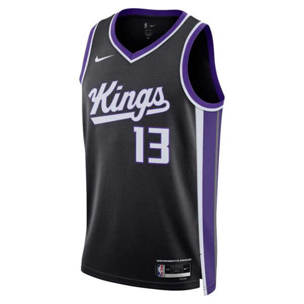 Keegan Murray Sacramento Kings Nike Unisex Swingman Jersey - Icon Edition - Black - Image 3