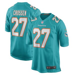 Keion Crossen Miami Dolphins Nike Game Player Jersey - Aqua