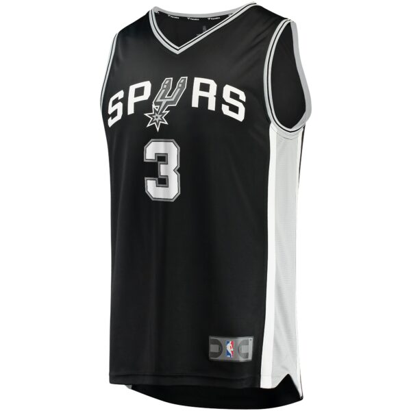 Keldon Johnson San Antonio Spurs Fanatics Fast Break Replica Jersey Black - Icon Edition - Image 3