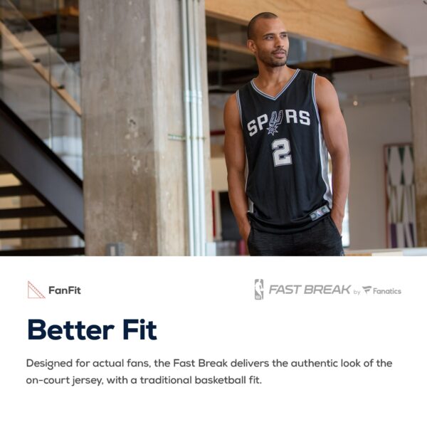 Keldon Johnson San Antonio Spurs Fanatics Fast Break Replica Jersey Black - Icon Edition - Image 5