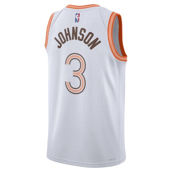 Keldon Johnson San Antonio Spurs Nike Unisex 2023/24 Swingman Jersey - White - City Edition - Image 4