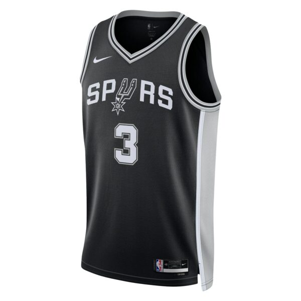 Keldon Johnson San Antonio Spurs Nike Unisex Swingman Jersey - Icon Edition - Black - Image 3