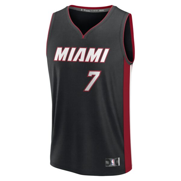 Kel'el Ware Miami Heat Fanatics Fast Break Replica Player Jersey - Icon Edition - Black - Image 3